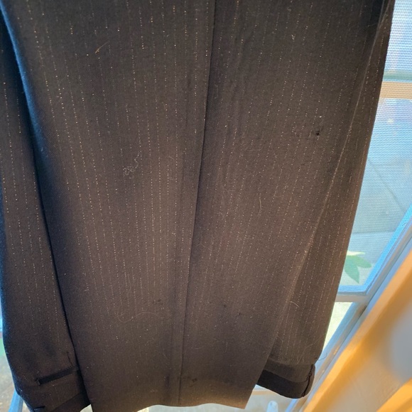 For Glory Black & Gold Leaf Pinstriped Suit - Picture 8 of 8